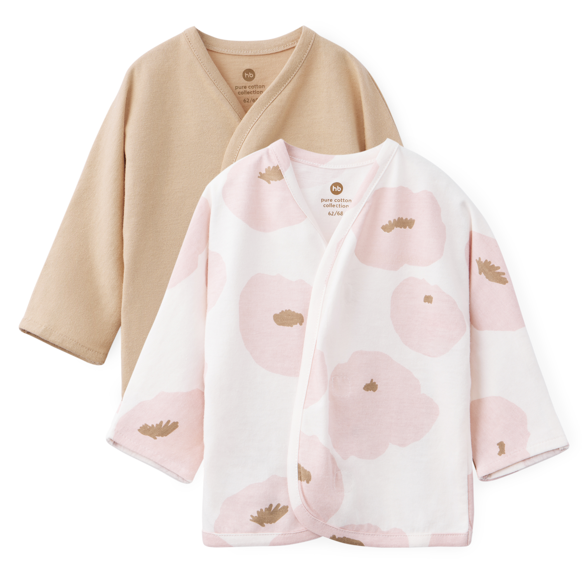 Рубашка 2 шт Happy Baby 90123_beige-flowers - фото 19