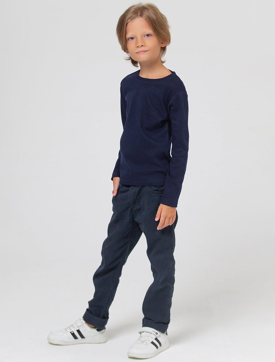 Лонгслив HappyFox HF5502т.синий - фото 1