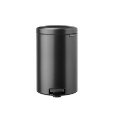 Бак мусорный Brabantia NewIcon с педалью темно-серый 20л 233500