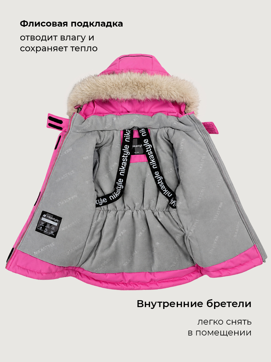 Куртка NIKASTYLE 4з5226 фуксия - фото 5