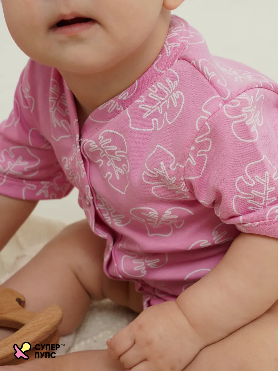 Боди 3 шт Супер Пупс нбр/3пр/бд/коррук/SK23розовыйлисточкиветочки - фото 13