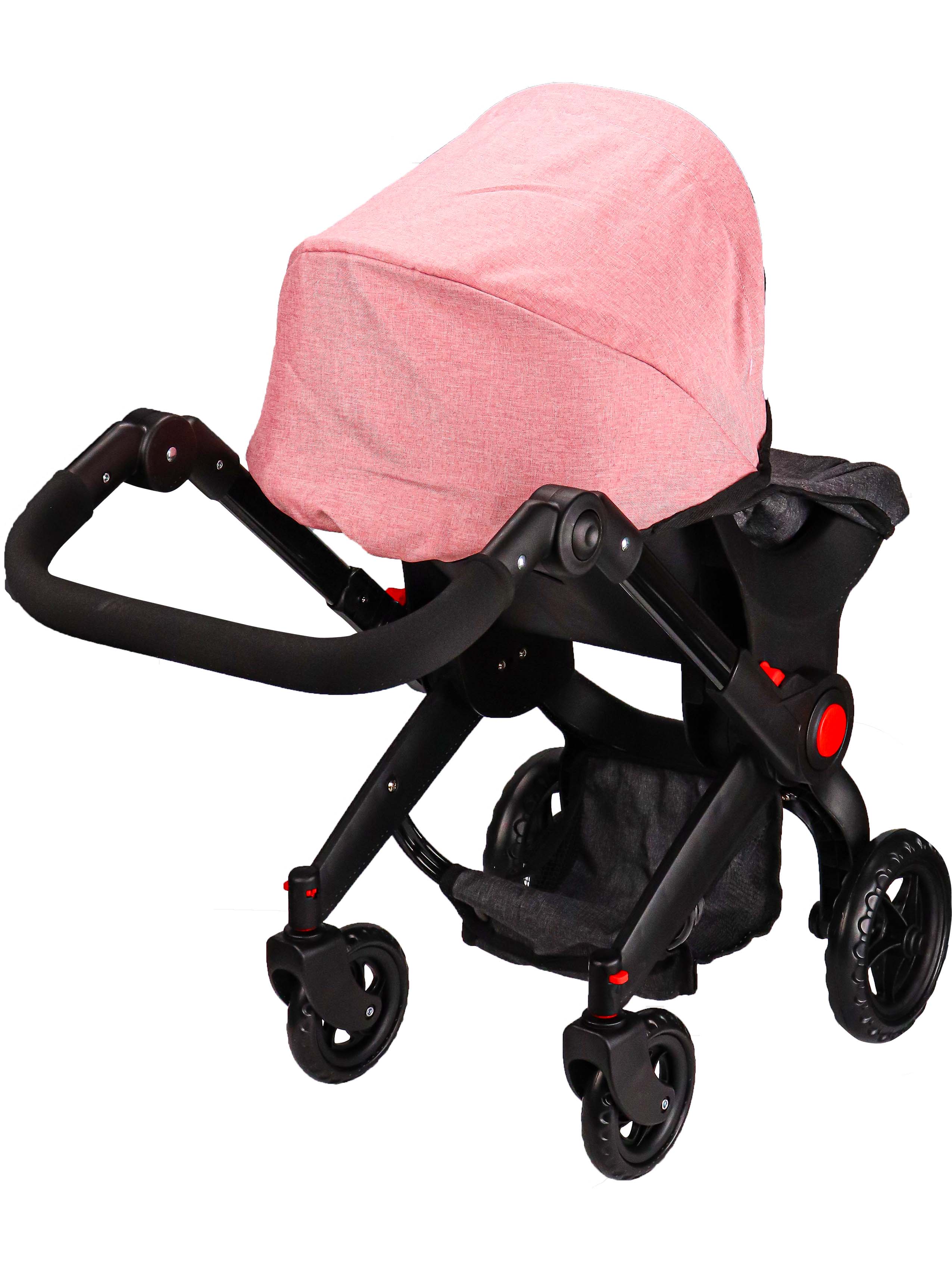 Коляска-трансформер для кукол Рыжий кот 9706-A - фото 2