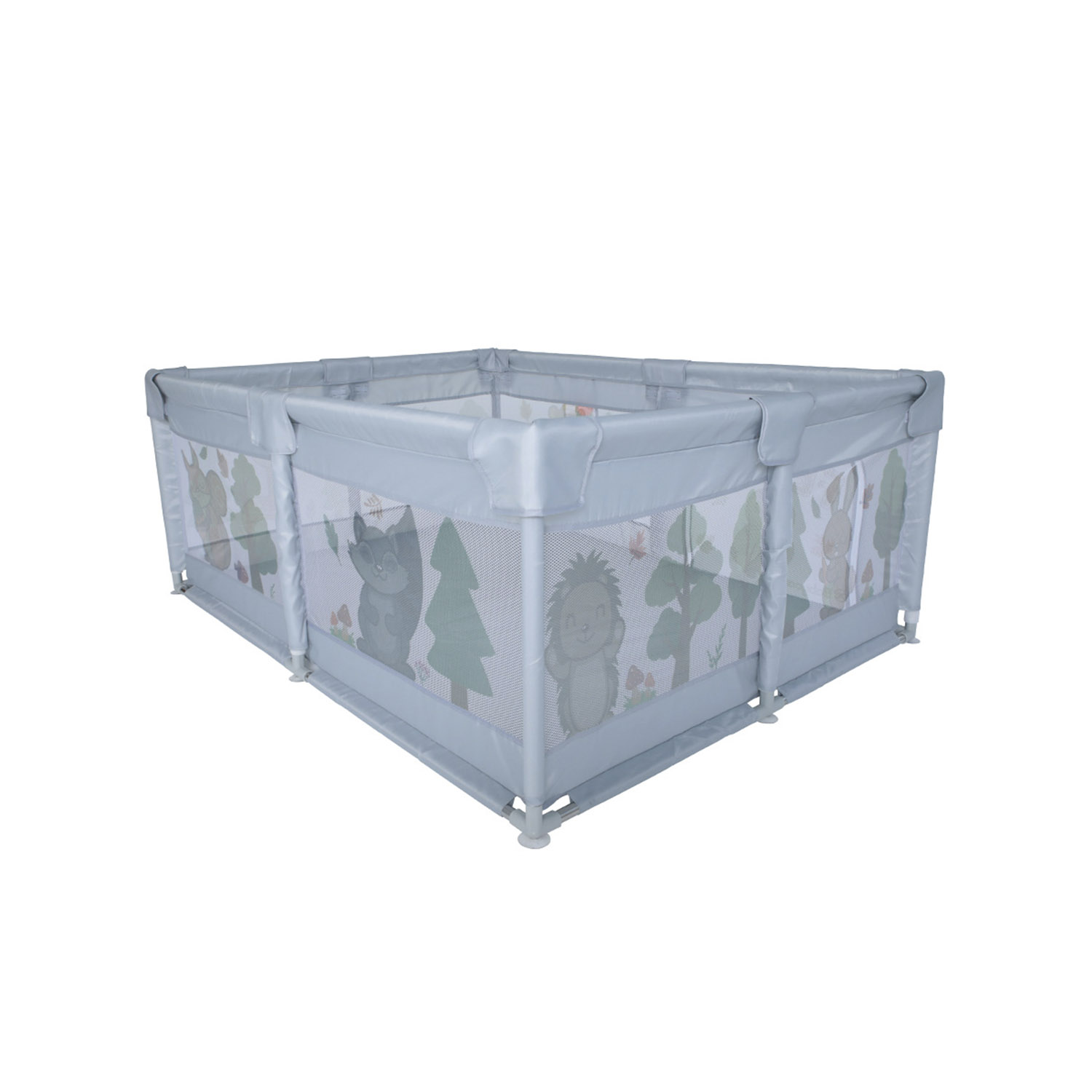 Манеж BabyCare Fancy 120х160 YP01 серый - фото 3