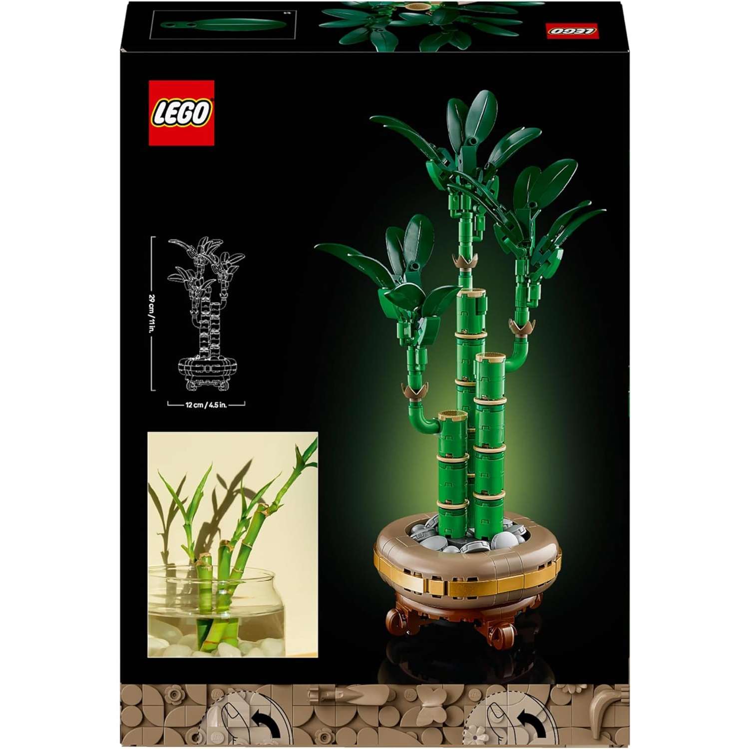 Конструктор LEGO Botanicals Бамбук Символ удачи - фото 8