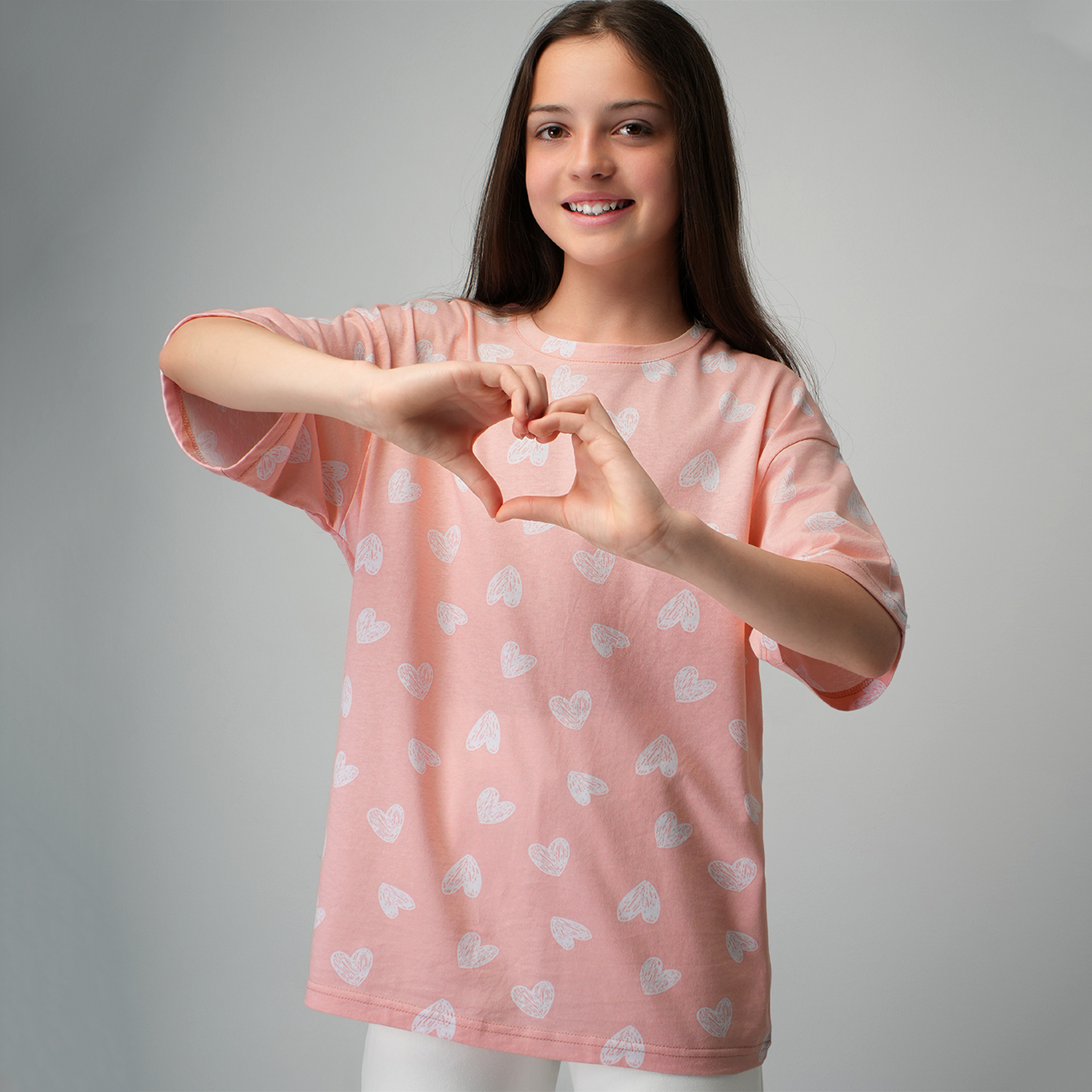 Футболка HappyFox HF0178SPбелый.сердечки - фото 7