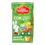 Сок Сады Придонья Яблоко-виноград с 6 мес 0.125 л