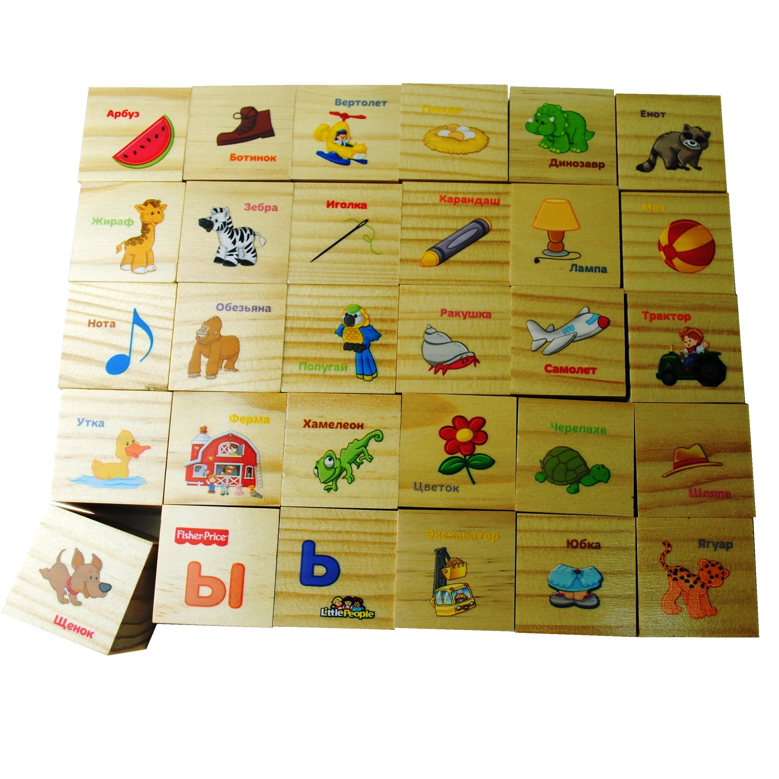 Игрушка Fisher Price кубики - фото 5