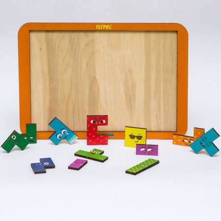 Игра логическая WOODLANDTOYS Тетрис большой Смайлики 065110