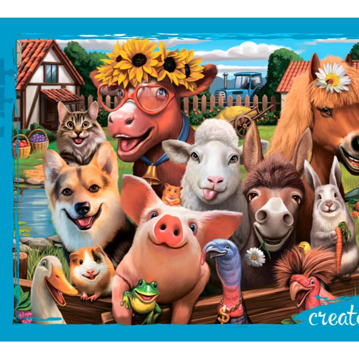 Пазл Рыжий кот Забавные животные 60 элементов классический - фото 1