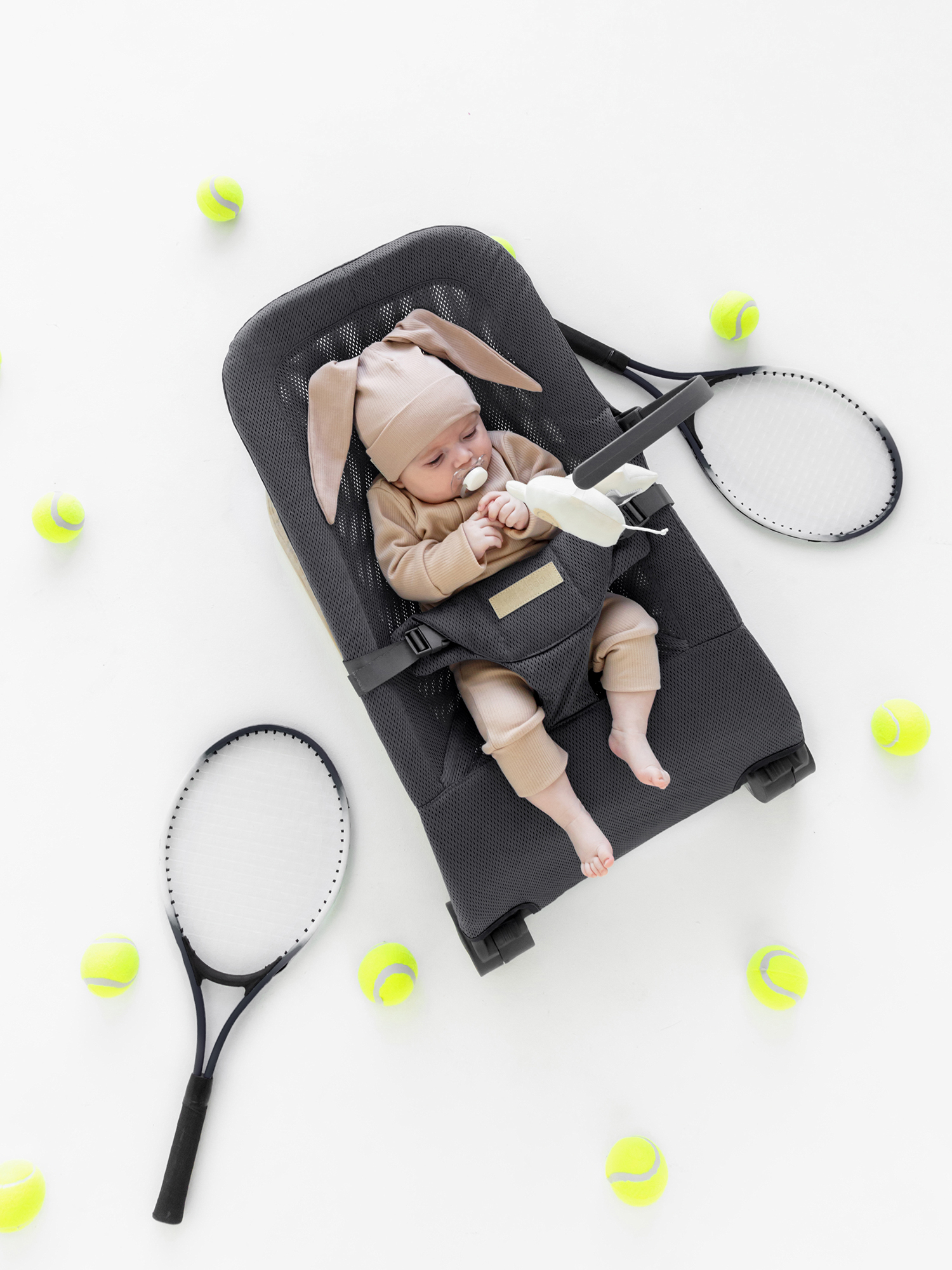 Шезлонг Amarobaby Baby relax черный - фото 12