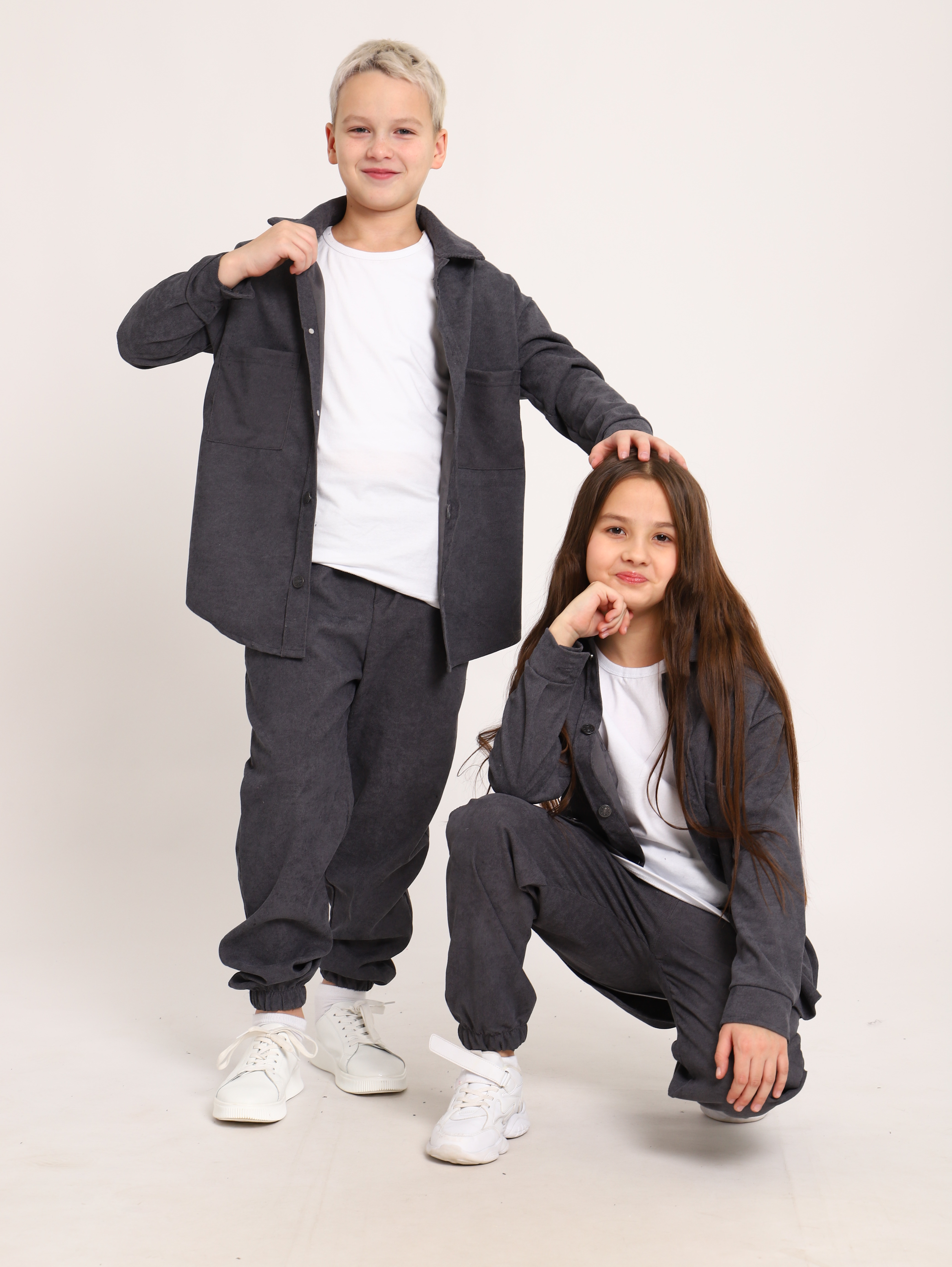 Костюм ЛАДОШКИ Костюм Вельвет графит - фото 15