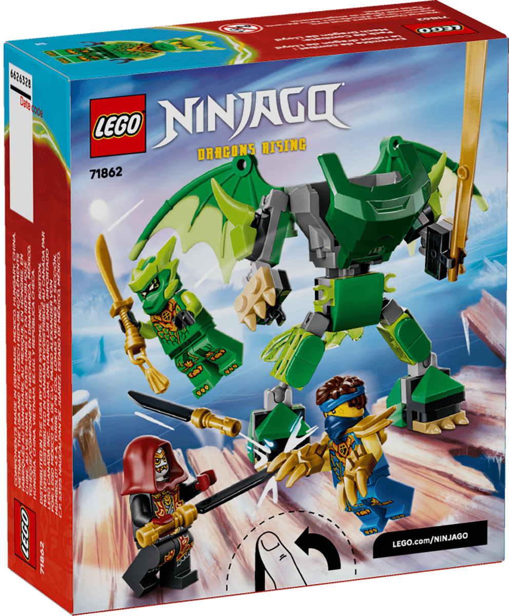 Конструктор LEGO NINJAGO Битва роботов-драконов Ллойда 81 дет. - фото 4