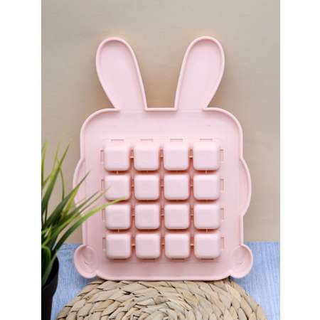 Лоток для льда iLikeGift Bunny pink