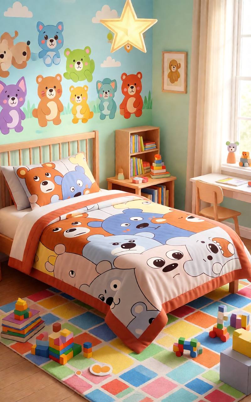 Изображение товара Детское покрывало PRIVE KIDS 110 x 150 см из натурального хлопка