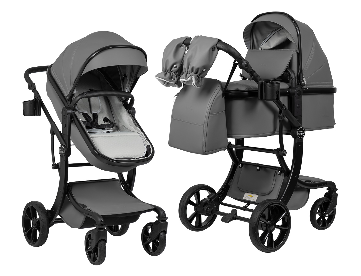 Коляска трансформер Aimile Авантюрист / Adventurer серый - фото 3