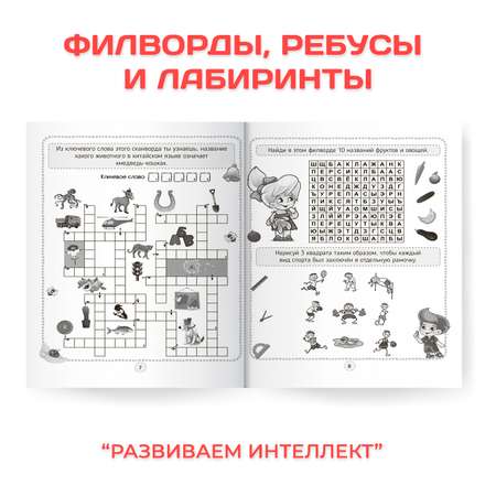 Книги Проф-Пресс Кроссворды игры ребусы из 4 шт. по 32 стр. игры для ума+интеллект+логика+мышление