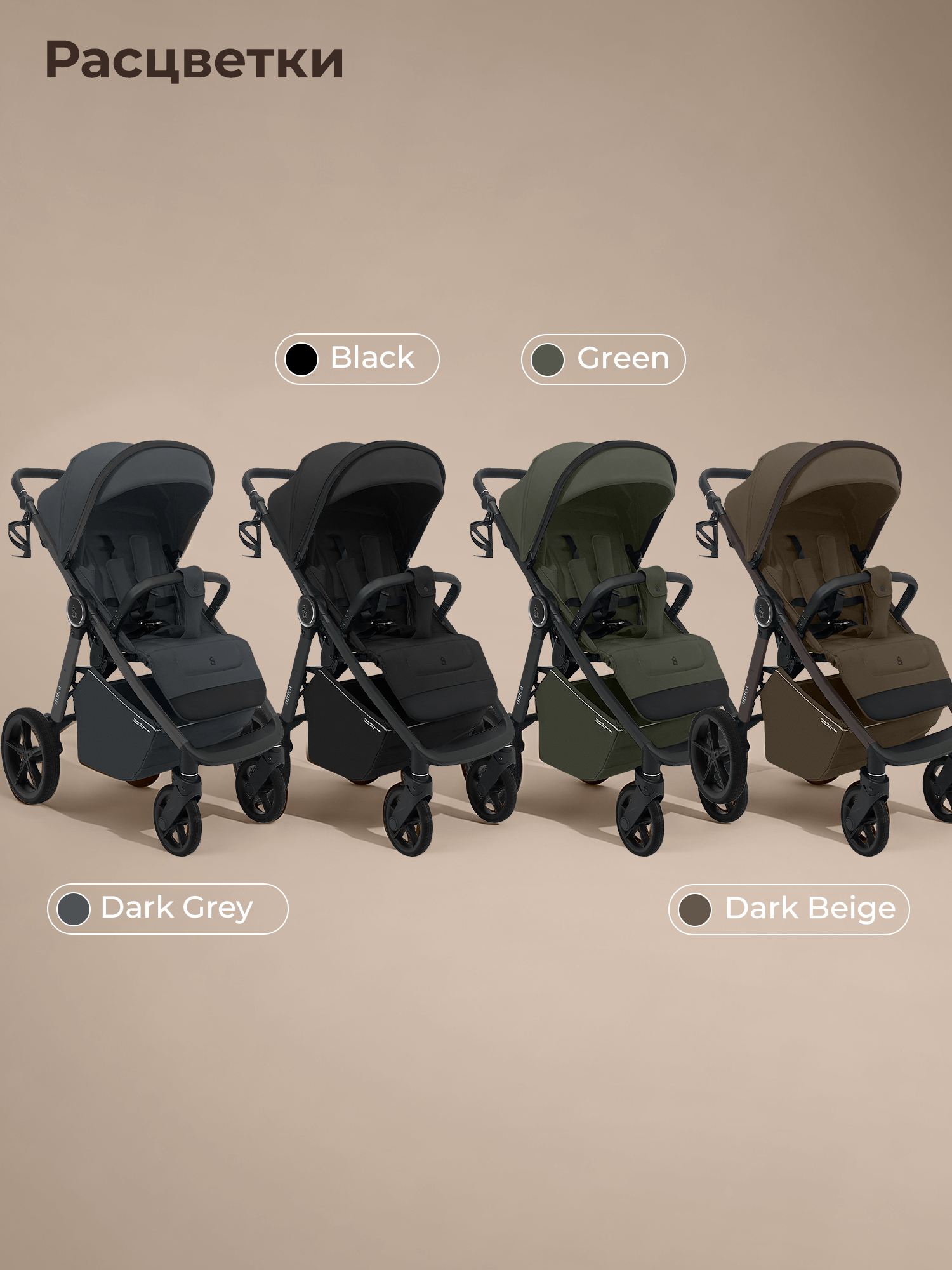 Коляска прогулочная Sweet Baby Unica Green зеленый - фото 13