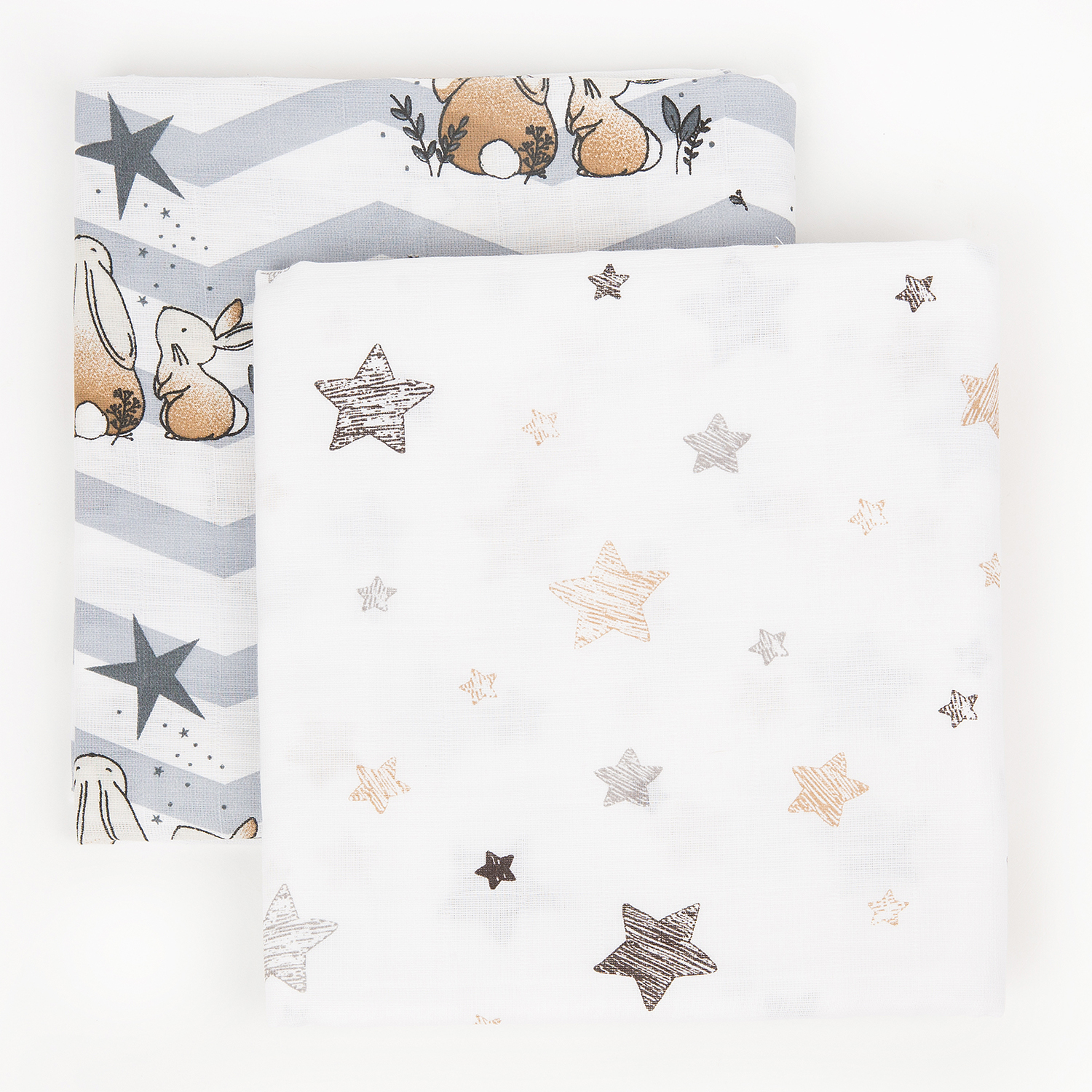 Пелёнка inlovery муслин 130x90 см 2 шт. - фото 12