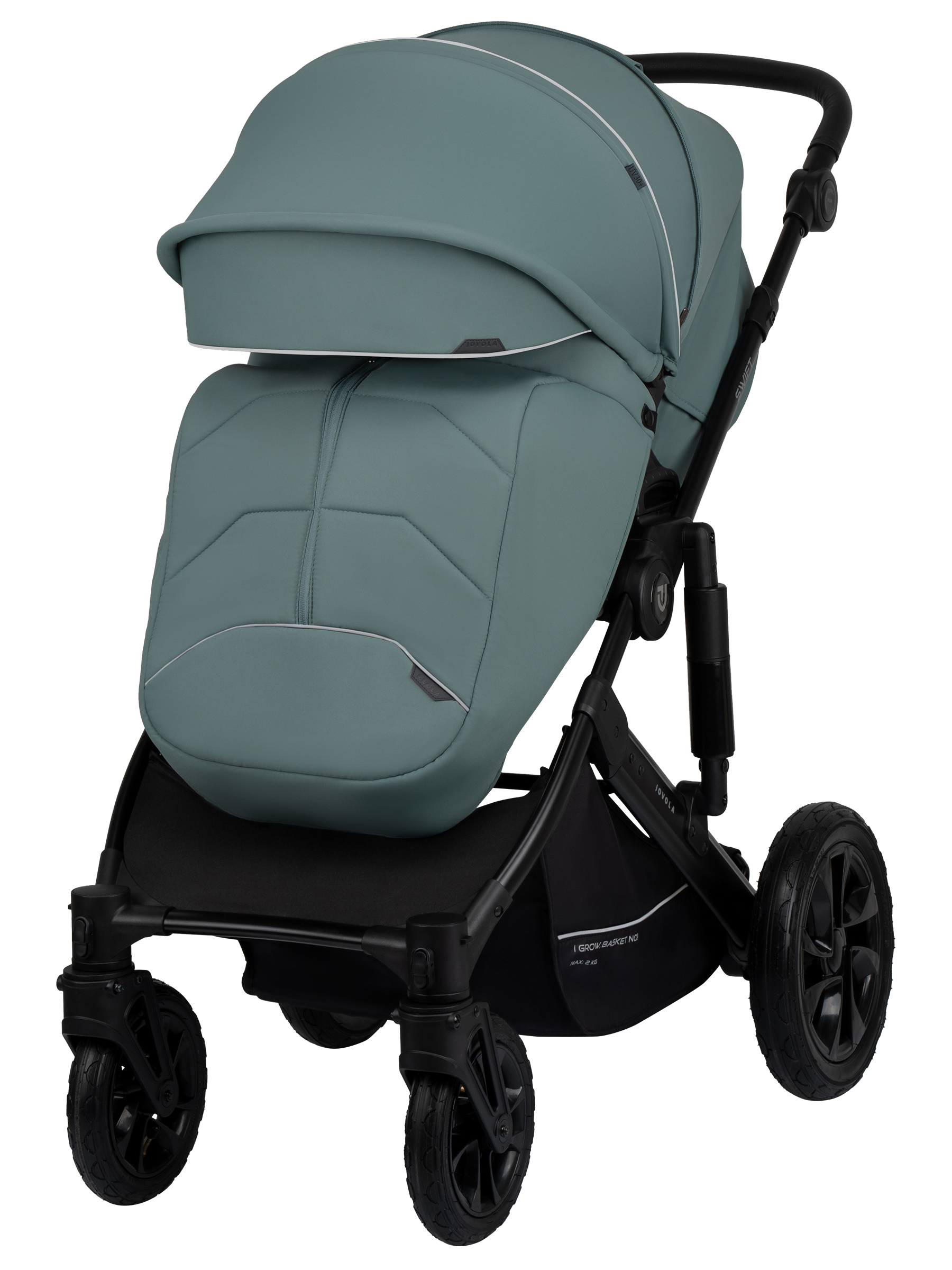 Коляска 3в1 JOVOLA Swift Plus зеленый - фото 9
