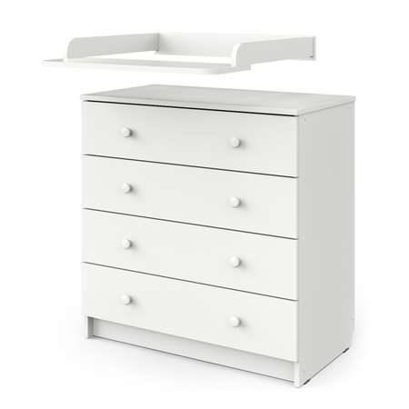Пеленальный комод aton baby furniture Пеленальный комод Odin белый