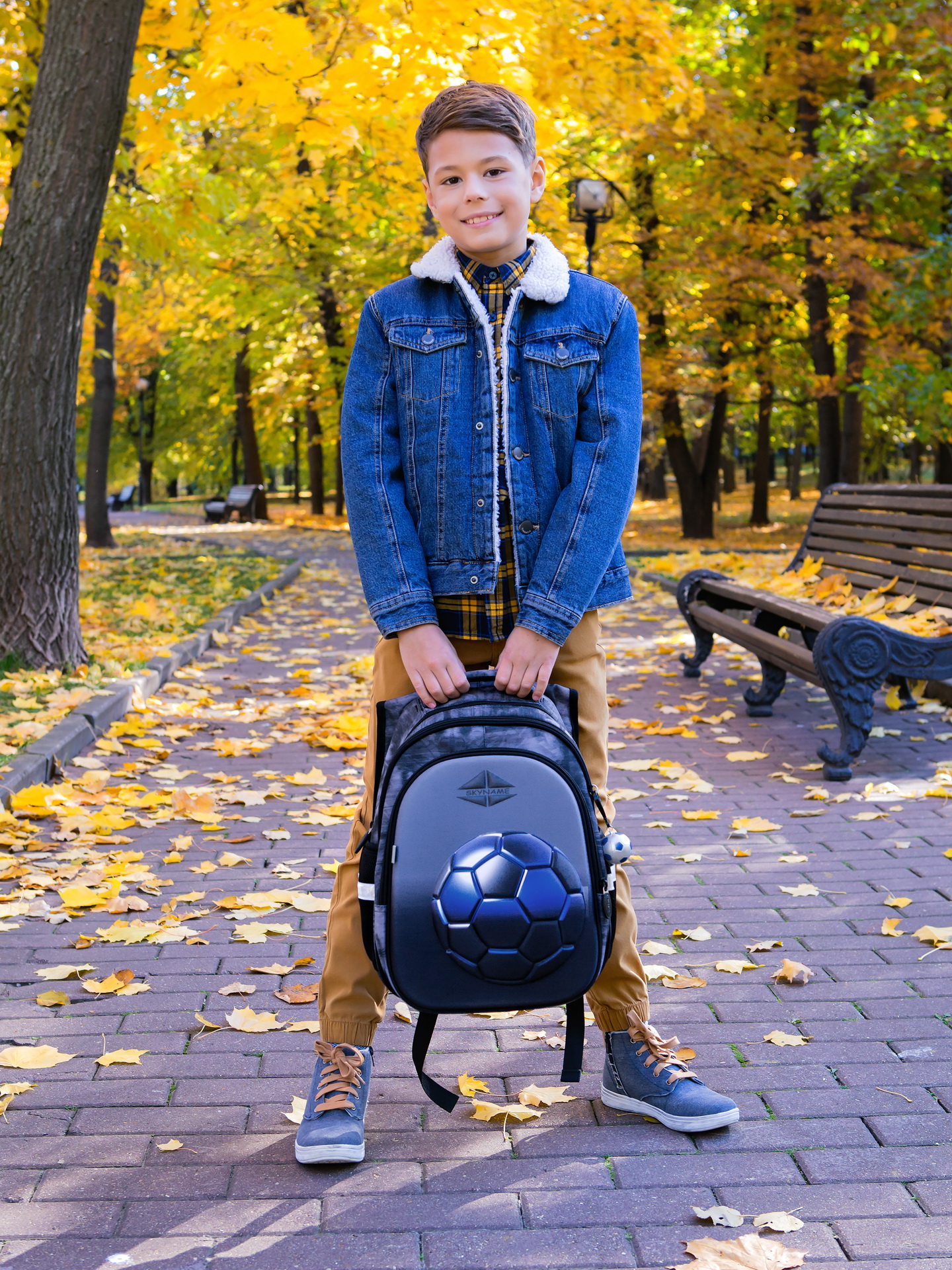 Рюкзак SkyName 1-4 класс, набор 4 в 1 - фото 4
