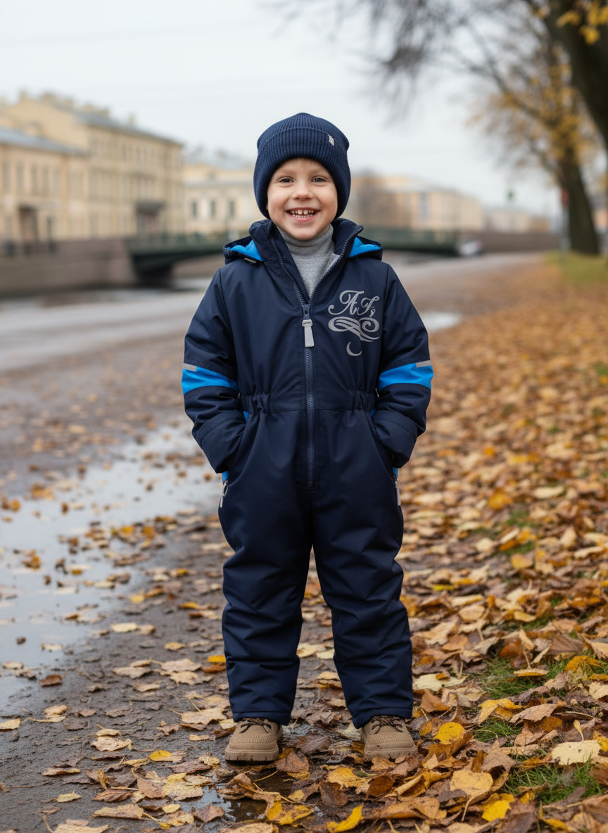 Комбинезон Arctic kids 30-041/2 синий голубой - фото 2