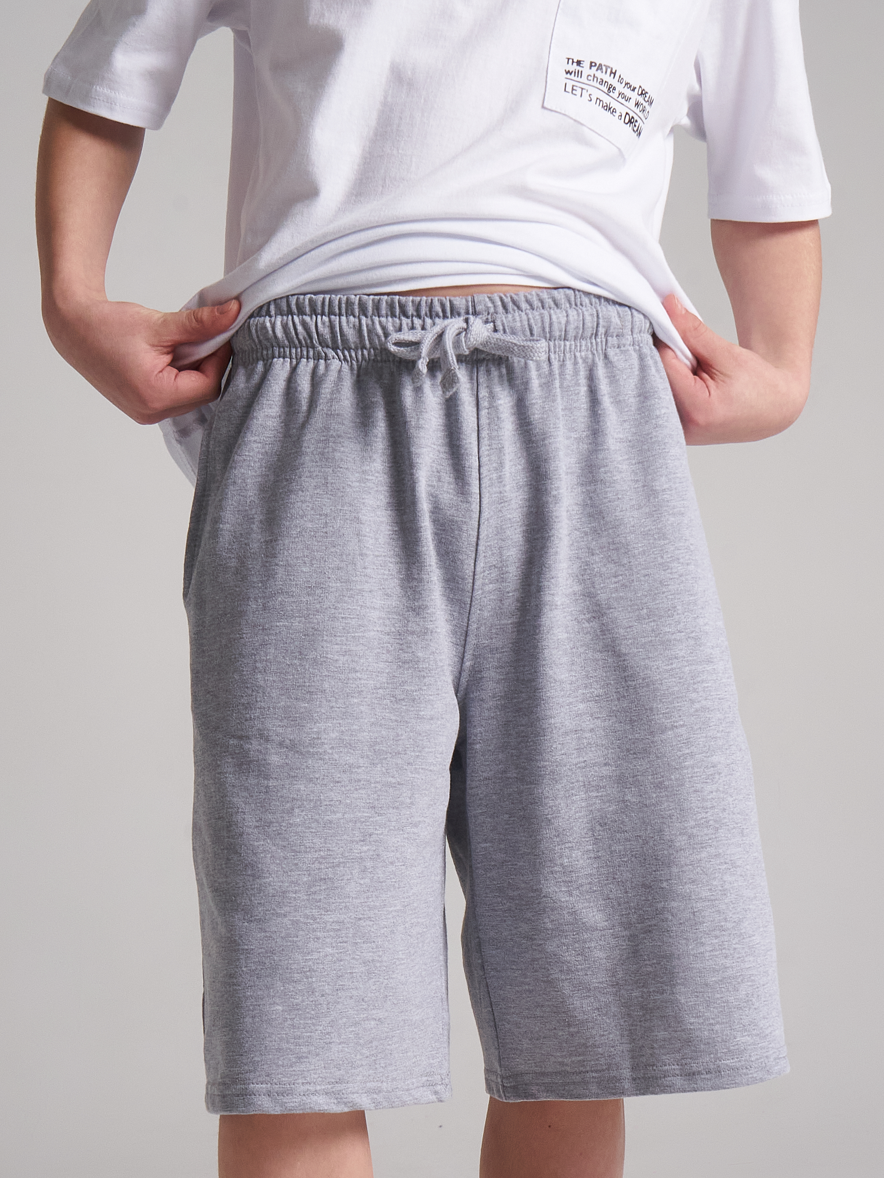 Изображение товара Летние трикотажные шорты багги для мальчиков подростков N.O.A. 164 стиль Y2K sk8 винтаж