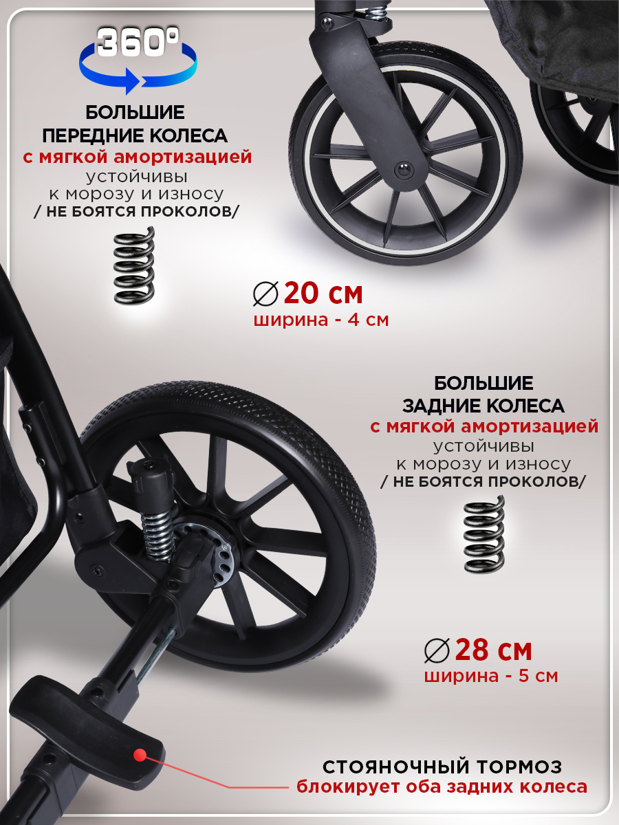 Коляска прогулочная BabyCare Venga Бежевый бежевый - фото 17