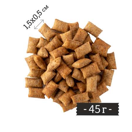 Лакомства для кошек LIGHT BITES 45г Подушечки с пюре из креветок LB023