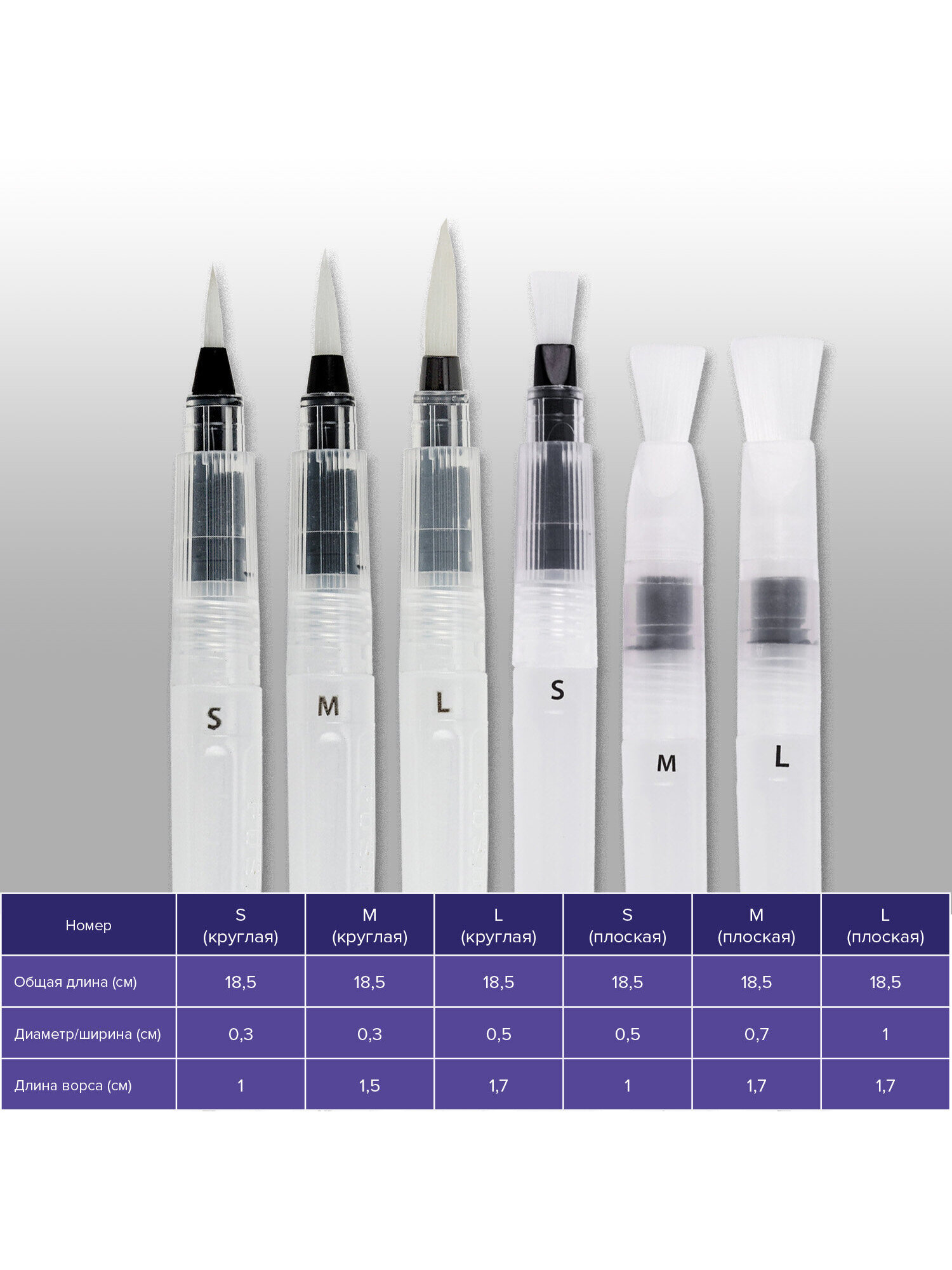Кисть Brauberg 6 шт. - фото 3