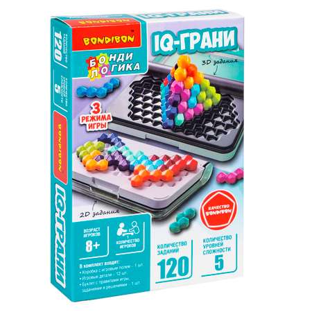 Настольная игра Bondibon логическая IQ-ГРАНИ