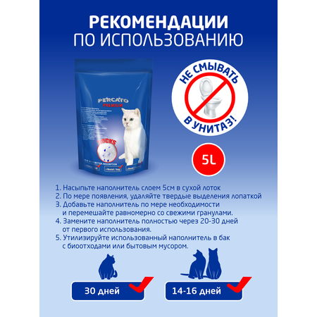 Наполнитель Lilli Pet 5 л впитывающий, силикагелевый