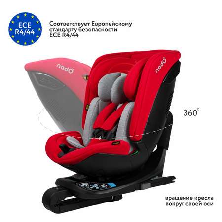 Автокресло nado Garnet red Isofix 0+/1/2/3 (0-36 кг)