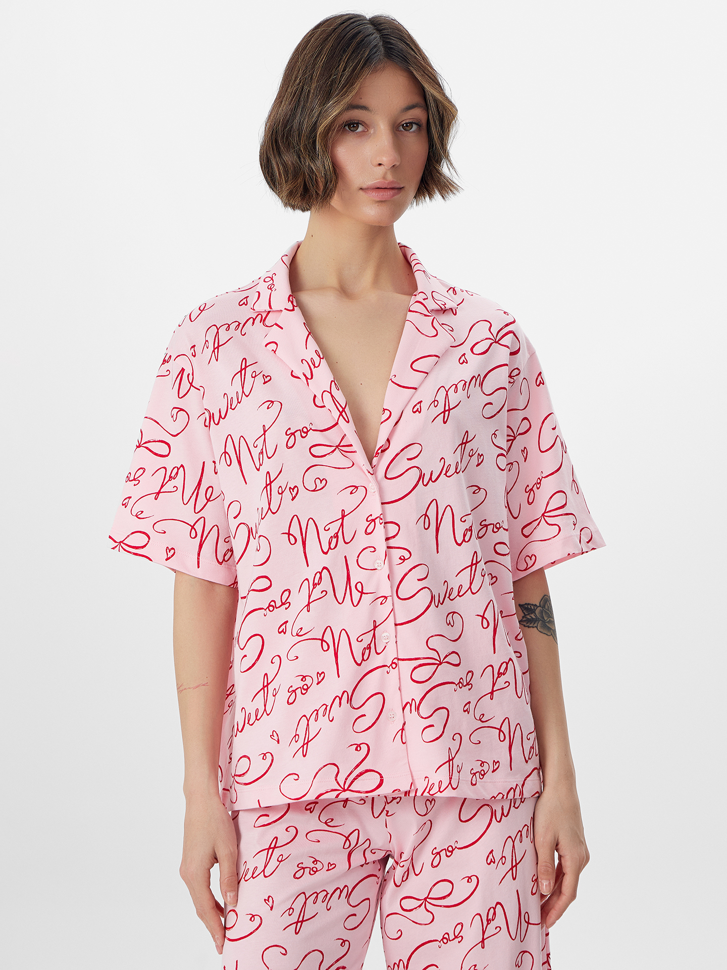 Пижама Mark Formelle (Марк Формэль) 592554/текст на розовом - фото 3