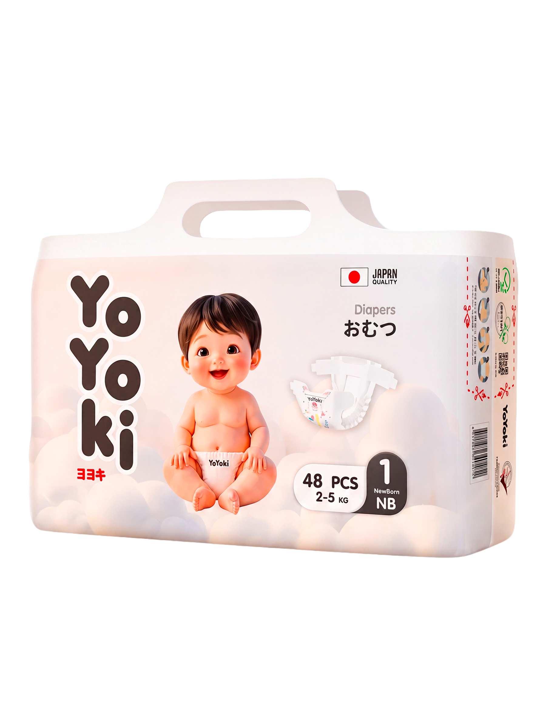 Подгузники Yoyoki 1 (2-5 кг) 48 шт. - фото 1