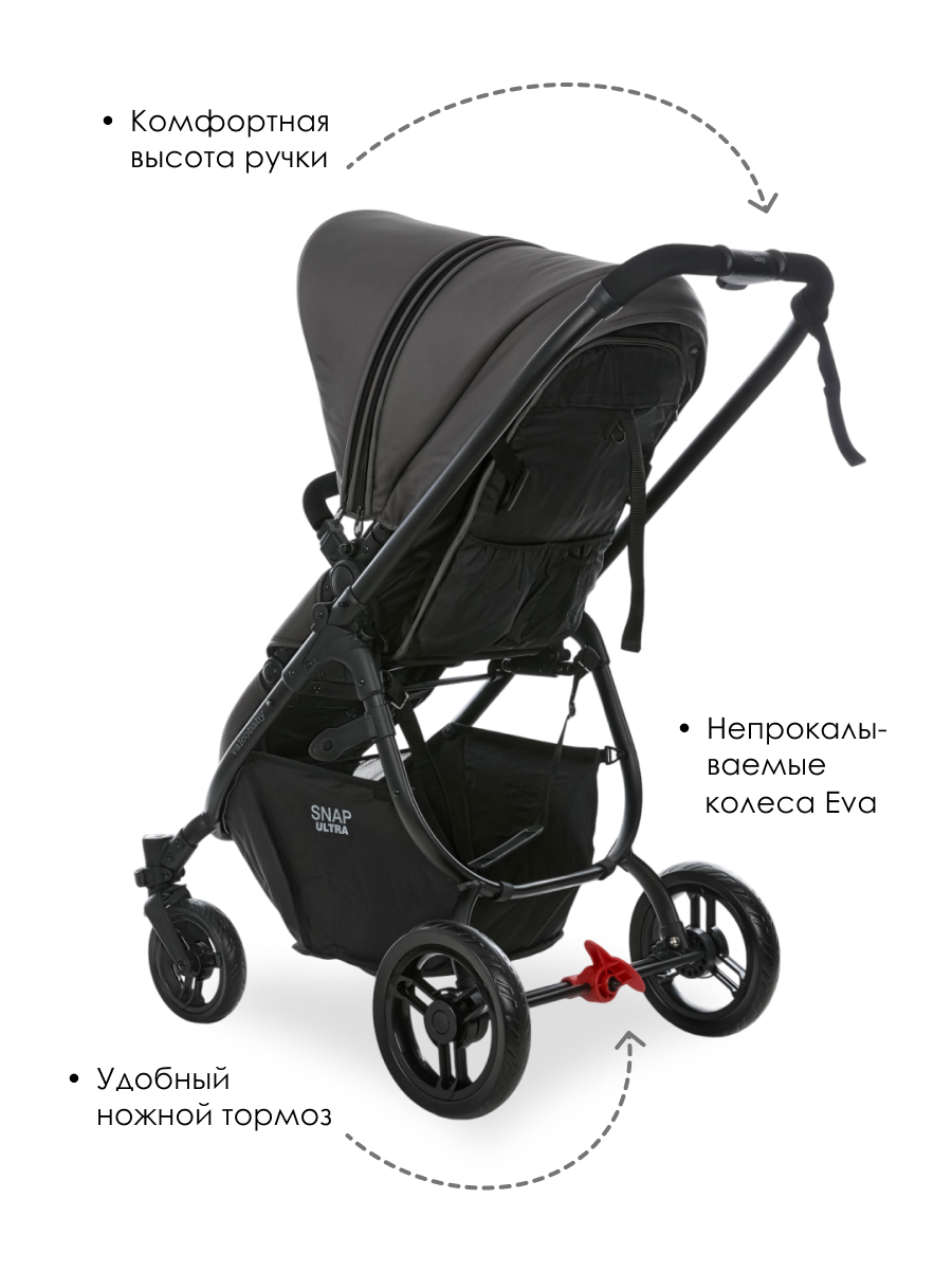 Коляска прогулочная Valco baby Snap 4 Ultra Flatt Matt серый - фото 7