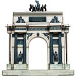 Сборная модель Умная бумага Города в миниатюре Московские триумфальные ворота 627
