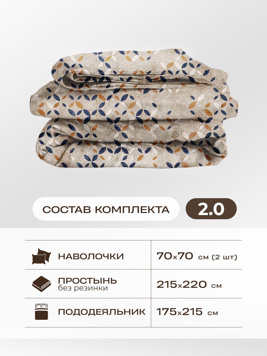 Комплект постельного белья Спал Спалыч универсальный с покрывалом 2-спальный рис.5980-1 - фото 2
