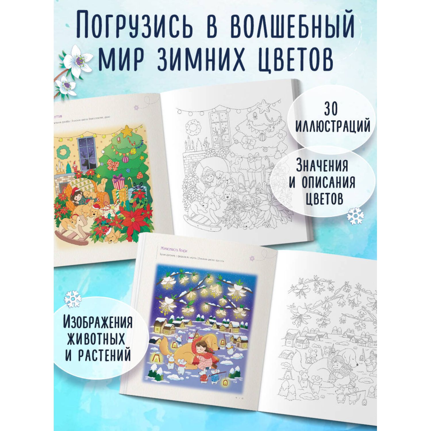 Книга Эксмо Зимним днём в Корее Раскраски-антистресс которые подарят тёплые чувства - фото 2