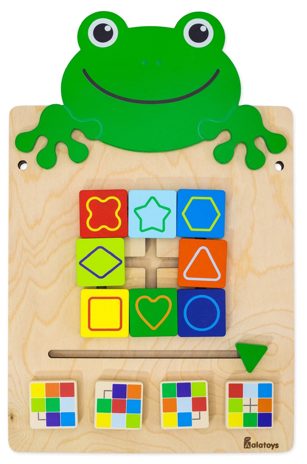 Игрушка Alatoys бизиборд Лягушка в ассортименте - фото 1