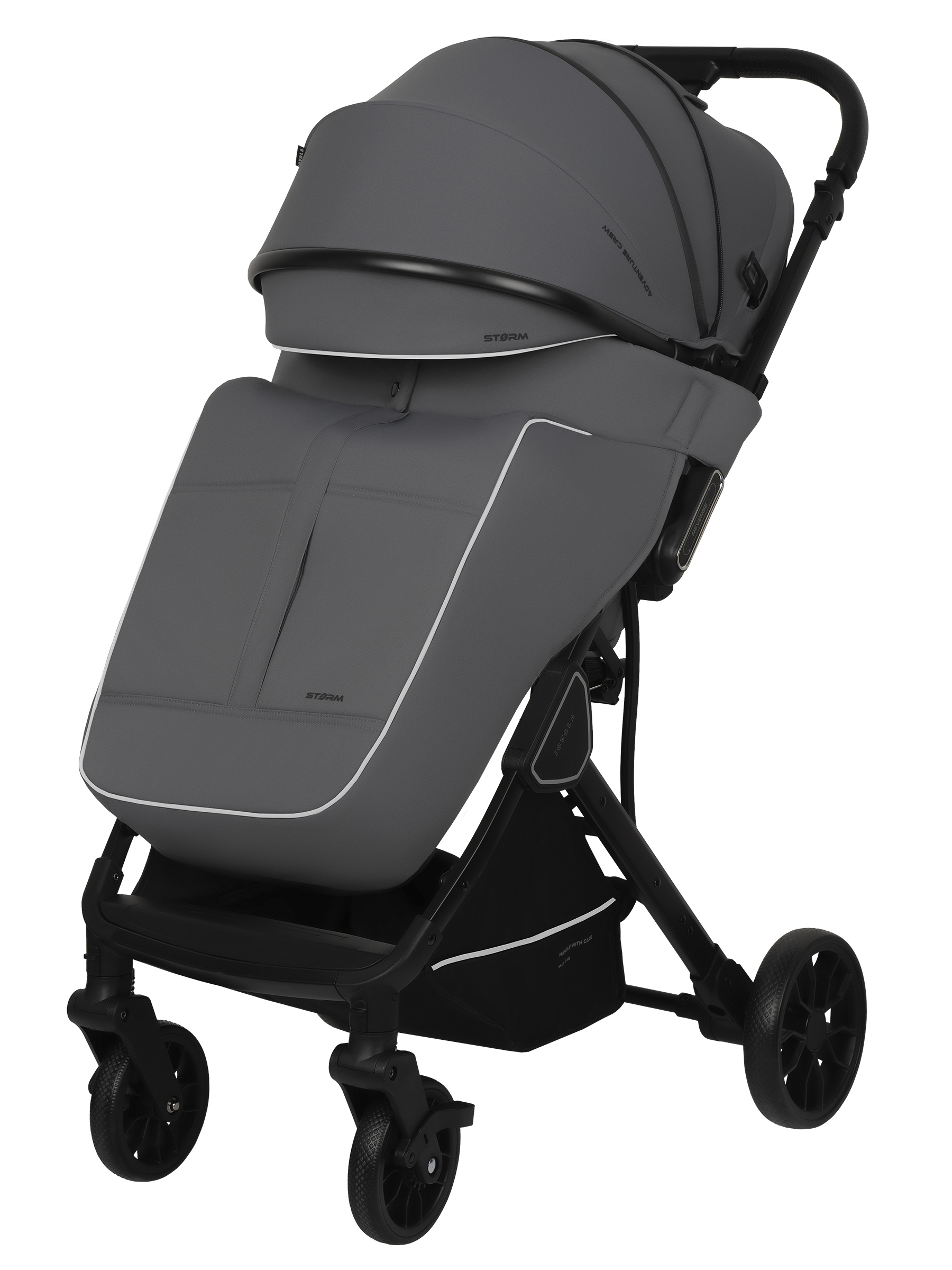 Коляска прогулочная JOVOLA Storm темно-серый - фото 2