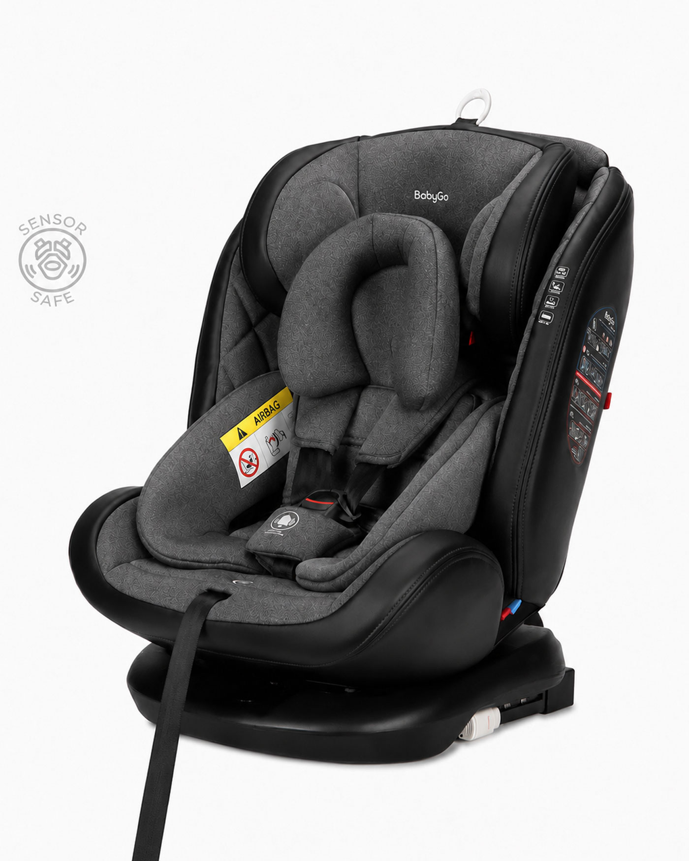 Автокресло BabyGo Multi-Stage New Isofix 0+/1/2/3 (0-36 кг) черный - фото 6