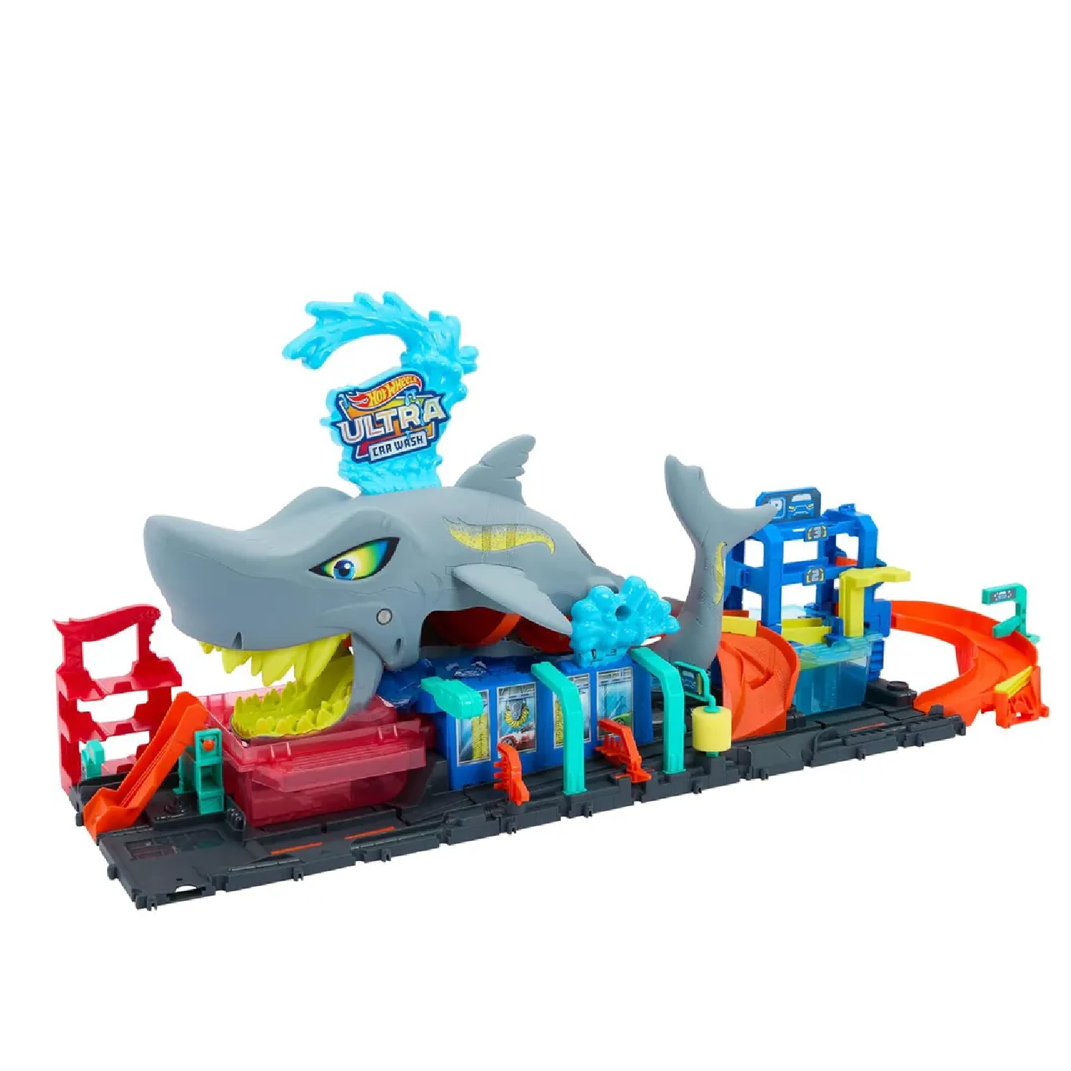 Автомойка Hot Wheels Shark с пусковой установкой HTN82 - фото 6