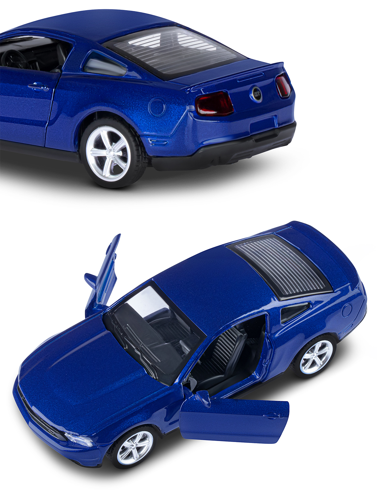 Автомобиль АВТОпанорама Ford Mustang GT 1:43 JB1200129 - фото 9