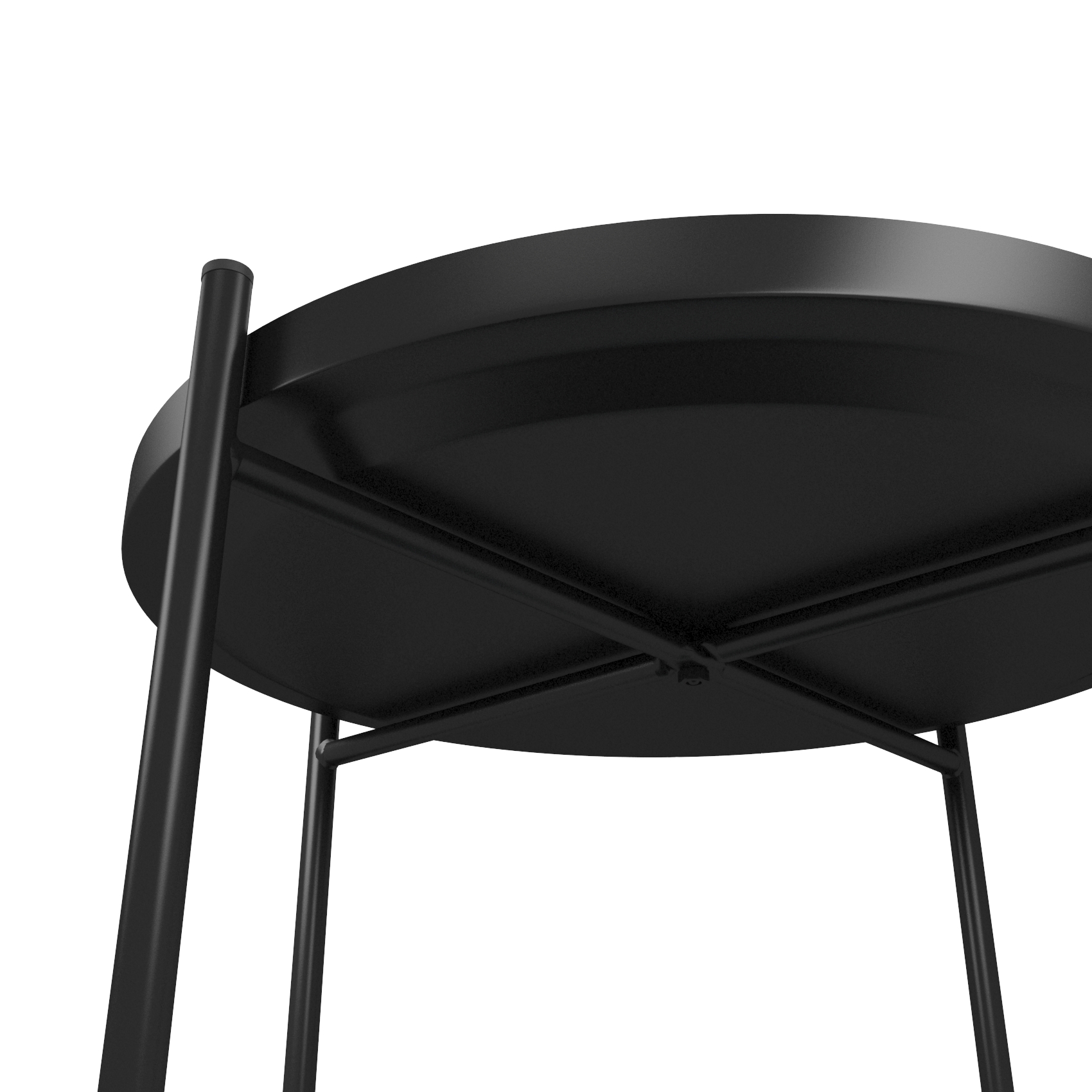 Стол журнальный LAVARIS Берген рогожка 82/39/ черный муар - фото 5