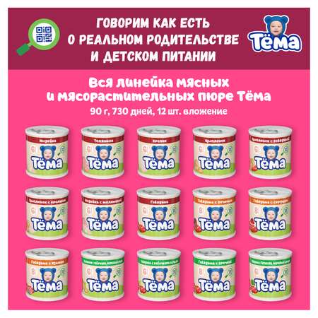 Пюре Тёма Цыпленок-гречка 90г с 6месяцев