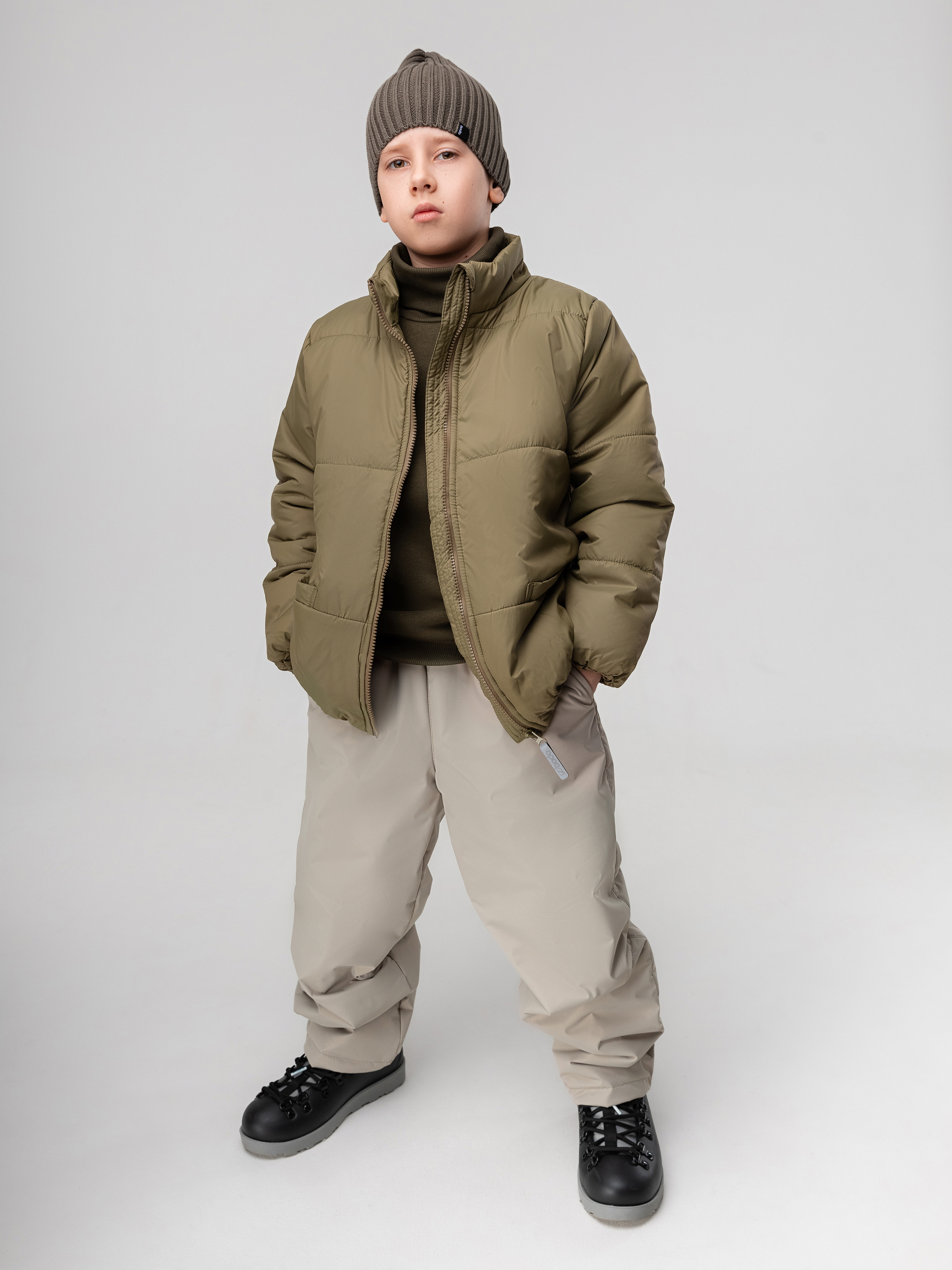 Брюки Bodo 33-49МU_серо-бежевый - фото 1