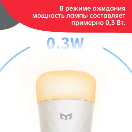 Умная лампочка E27 Yeelight Smart LED Bulb W3