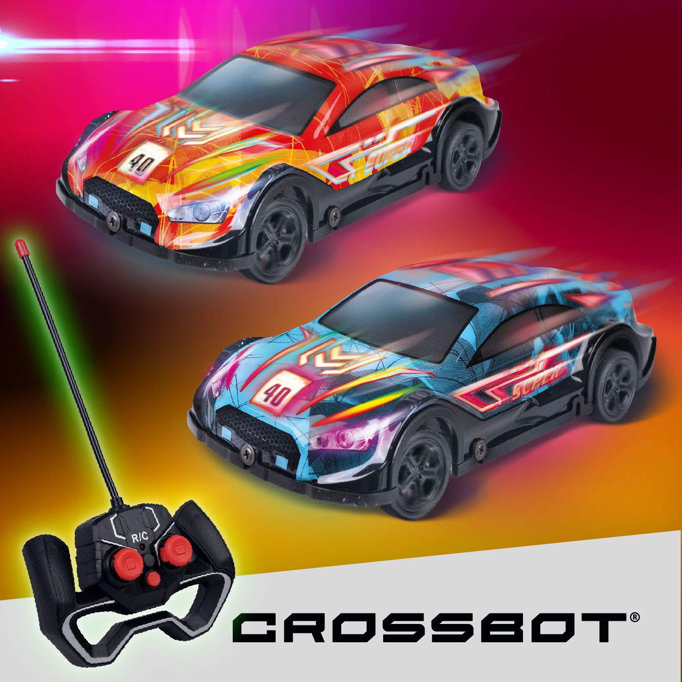Автомобиль РУ CROSSBOT Лазеркар 1:24 - фото 8