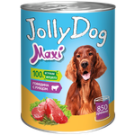 Корм для собак Зоогурман Jolly Dog Говядина с рубцом ж/б 850г